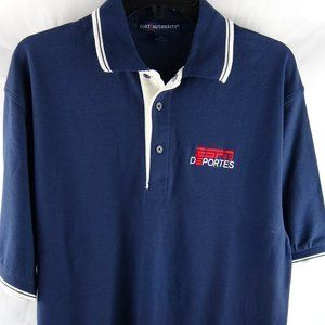 ESPN Deportes Men's Large Blue Polo Shirt